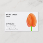 Carte De Visite Fleur Abstraite (Dos)