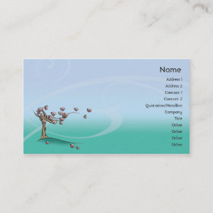 Carte De Visite Fleur - affaires