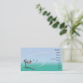 Carte De Visite Fleur - affaires (Debout devant)