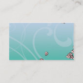 Carte De Visite Fleur - affaires (Dos)