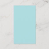 Carte De Visite Fleur Aqua (Dos)