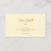 Carte De Visite Fleur aquarelle (Dos)