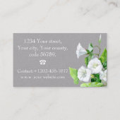 Carte De Visite Fleur blanche de liseron (Dos)