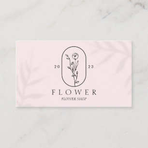 Carte De Visite Fleur blanche rose