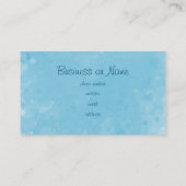 Carte De Visite Fleur bleu turquoise Dahlia en Aquarelle (Dos)