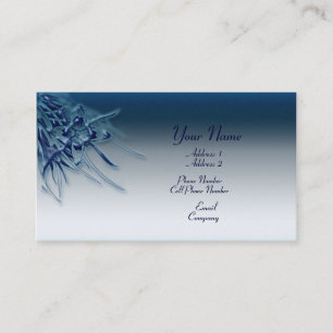 Carte de visite - fleur bleue