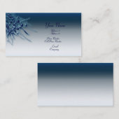 Carte de visite - fleur bleue (Devant / Derrière)