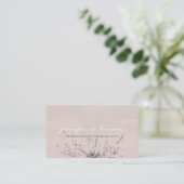 Carte De Visite Fleur Bohème Chic (Debout devant)