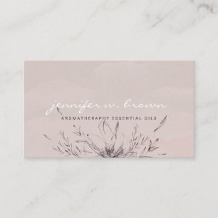 Carte De Visite Fleur Bohème Chic