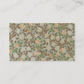 Carte De Visite Fleur botanique de trèfle William Morris (Dos)