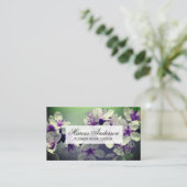 Carte De Visite Fleur | Boutique de fleurs | Fleuriste (Debout devant)