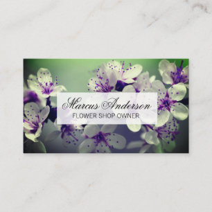 Carte De Visite Fleur   Boutique de fleurs   Fleuriste