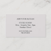 Carte De Visite Fleur chatoyante (Dos)