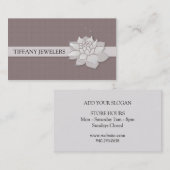 Carte De Visite Fleur chatoyante (Devant / Derrière)