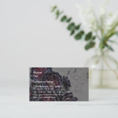 Carte De Visite Fleur d'Aeonium sur les roches sèches (Debout devant)