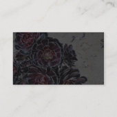 Carte De Visite Fleur d'Aeonium sur les roches sèches (Dos)