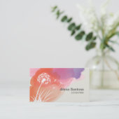 Carte De Visite Fleur Dandelion (Debout devant)