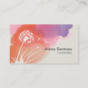Carte De Visite Fleur Dandelion