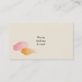 Carte De Visite Fleur Dandelion (Dos)