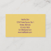 Carte De Visite Fleur d'aquarelle de l'orchidée rose Fuchsia (Dos)