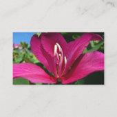 Carte De Visite Fleur d'arbre orchidée florale tropicale (Dos)