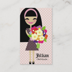 CARTE DE VISITE FLEUR DE 311 KILA ET CHEVEUX INTERCHANGEABLES DE