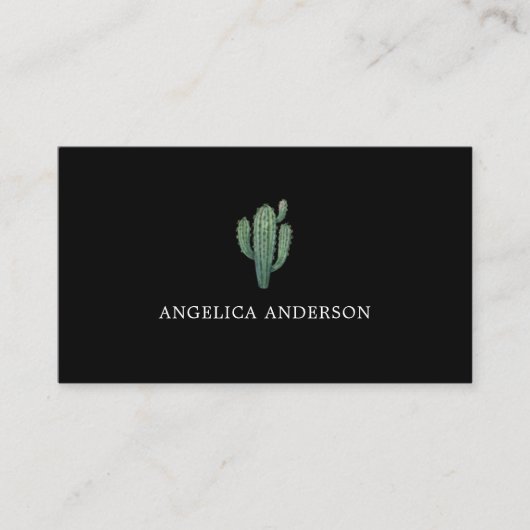 Carte De Visite Fleur de Cactus du désert (Devant)