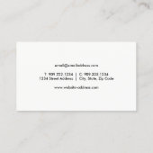 Carte De Visite Fleur de Cactus du désert (Dos)