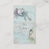 Carte De Visite Fleur de cage à oiseaux (Dos)