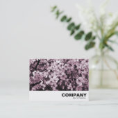Carte De Visite Fleur de cerise (Debout devant)