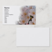 Carte De Visite Fleur de cerise (Devant / Derrière)