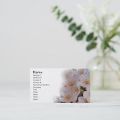Carte De Visite Fleur de cerise (Debout devant)