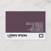 Carte De Visite Fleur de cerise (Dos)