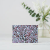 Carte De Visite Fleur de cerise (Debout devant)