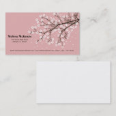 Carte De Visite Fleur de cerise (Devant / Derrière)