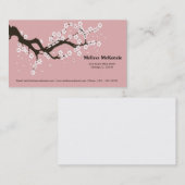 Carte De Visite Fleur de cerise (Devant / Derrière)