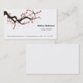 Carte De Visite Fleur de cerise (Devant / Derrière)