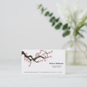 Carte De Visite Fleur de cerise (Debout devant)