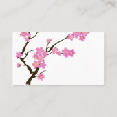Carte De Visite Fleur de cerise, Sakura, fleuriste, Fleur Shop (Dos)