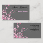 Carte De Visite Fleur de cerise, Sakura, fleuriste, Fleur Shop (Devant / Derrière)