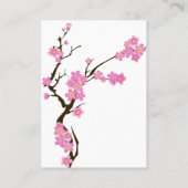 Carte De Visite Fleur de cerise, Sakura, fleuriste, Fleur Shop (Dos)