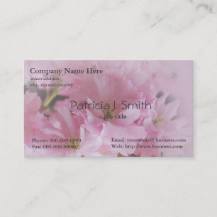 Carte De Visite Fleur de cerisier rose florale