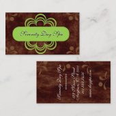 Carte De Visite Fleur de chaux (Devant / Derrière)