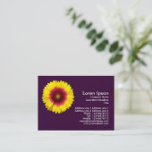 Carte De Visite Fleur de couverture - violet (Debout devant)