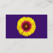 Carte De Visite Fleur de couverture - Violet foncé (Dos)