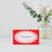 Carte De Visite Fleur de cristal - Rouge (Debout devant)