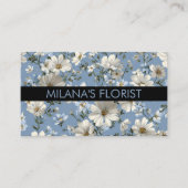Carte De Visite Fleur de Daisy Moderne Tendance Fleuriste (Devant)