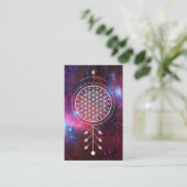 Carte De Visite Fleur de *~* de l'astrologie de yoga de Nebuala (Debout devant)