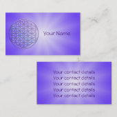 Carte De Visite Fleur de DES Lebens de la vie/Blume - emboutissez (Devant / Derrière)