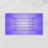 Carte De Visite Fleur de DES Lebens de la vie/Blume - emboutissez (Dos)